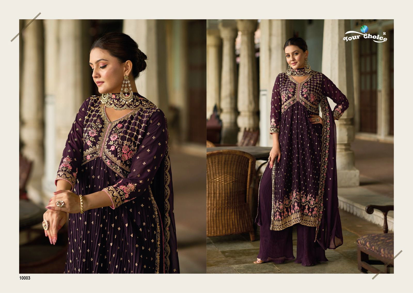 Nasha By Your Choice Alia Cut Free Size Readymade Suits
